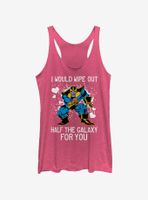 Marvel Avengers Thanos Galaxy Heart Womens Tank Top