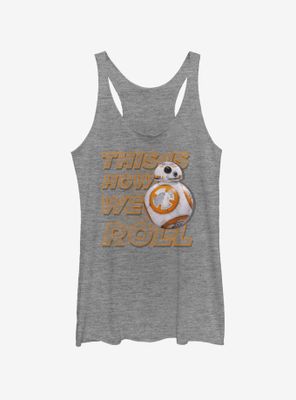 Star Wars The Force Awakens This Is How We Roll Front Womens Tank Top