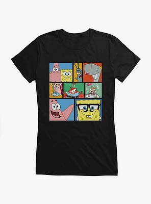 SpongeBob SquarePants Comp Bikini Bottom Friends Girls T-Shirt