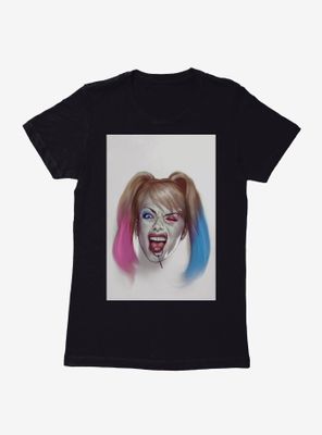 DC Comics Batman Harley Quinn Art Womens Black T-Shirt