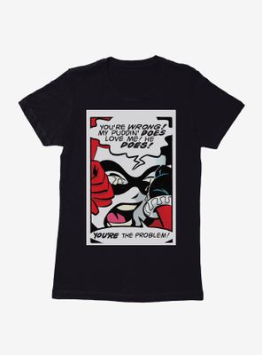 DC Comics Batman Harley Quinn Crying Womens Heather Grey T-Shirt