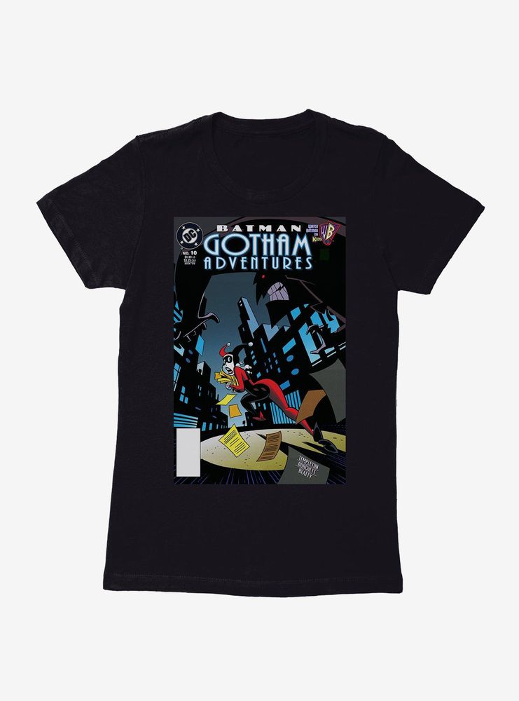 Boxlunch DC Comics Batman Harley Quinn Gotham Adventures Womens Black T- Shirt