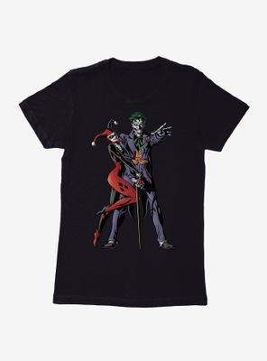 DC Comics Batman Joker And Harley Quinn Womens Black T-Shirt