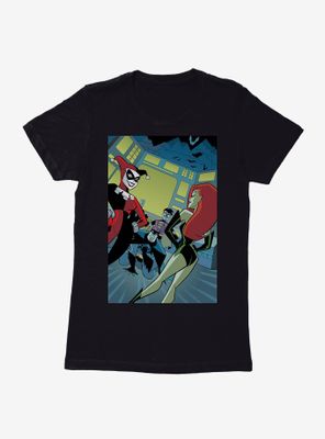 DC Comics Batman Poison Ivy Harley Quinn Womens Black T-Shirt