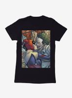 DC Comics Batman The Joker Harley Quinn Kiss Womens Black T-Shirt