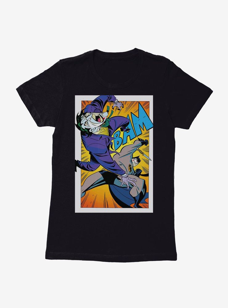DC Comics Batman The Joker Punch Womens Black T-Shirt