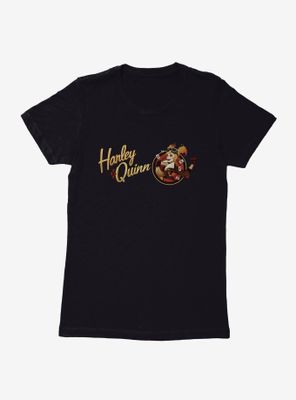 DC Comics Bombshells Harley Quinn Logo Womens T-Shirt