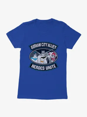 DC Comics Batman Nightwing Robin Allies Womens Royal Blue T-Shirt
