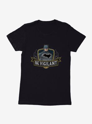 DC Comics Batman Be Vigilant Womens Black T-Shirt