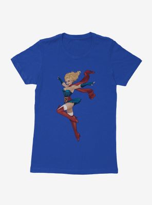 DC Comics Bombshells Supergirl Womens Black T-Shirt