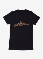 DC Comics Bombshells Wonder Woman Logo Womens Black T-Shirt