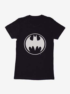 DC Comics Batman Round Logo Womens Black T-Shirt