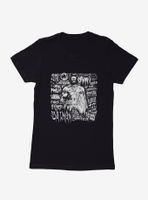 DC Comics Batman Typography Womens Black T-Shirt