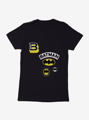 DC Comics Batman Symbols Womens Black T-Shirt