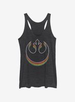 Star Wars Rebel Rainbow Womens Tank Top