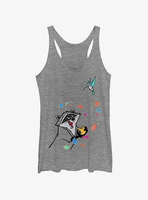 Disney Pocahontas Meeko and Flit Womens Tank Top