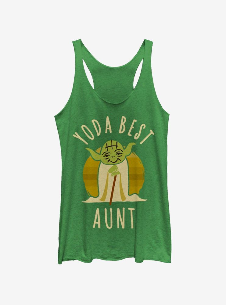 Star Wars Best Aunt Yoda Says Womens Tank Top