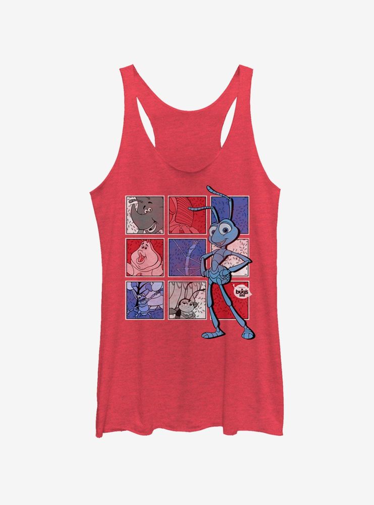 Disney Pixar A Bug's Life Bugs Squared Womens Tank Top