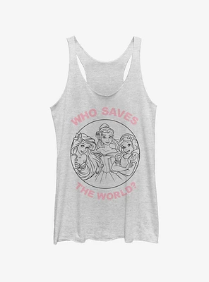 Disney Princesses Save the World Womens Tank Top
