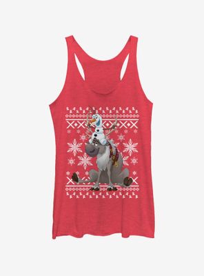 Disney Frozen Sven and Olaf Friends Womens Tank Top