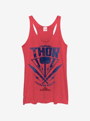 Marvel Avengers Thor Hammer Stamp Womens Tank Top