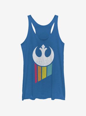 Star Wars Rainbow Rebel Logo Womens Tank Top