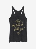 Star Wars The Force Script Womens Tank Top