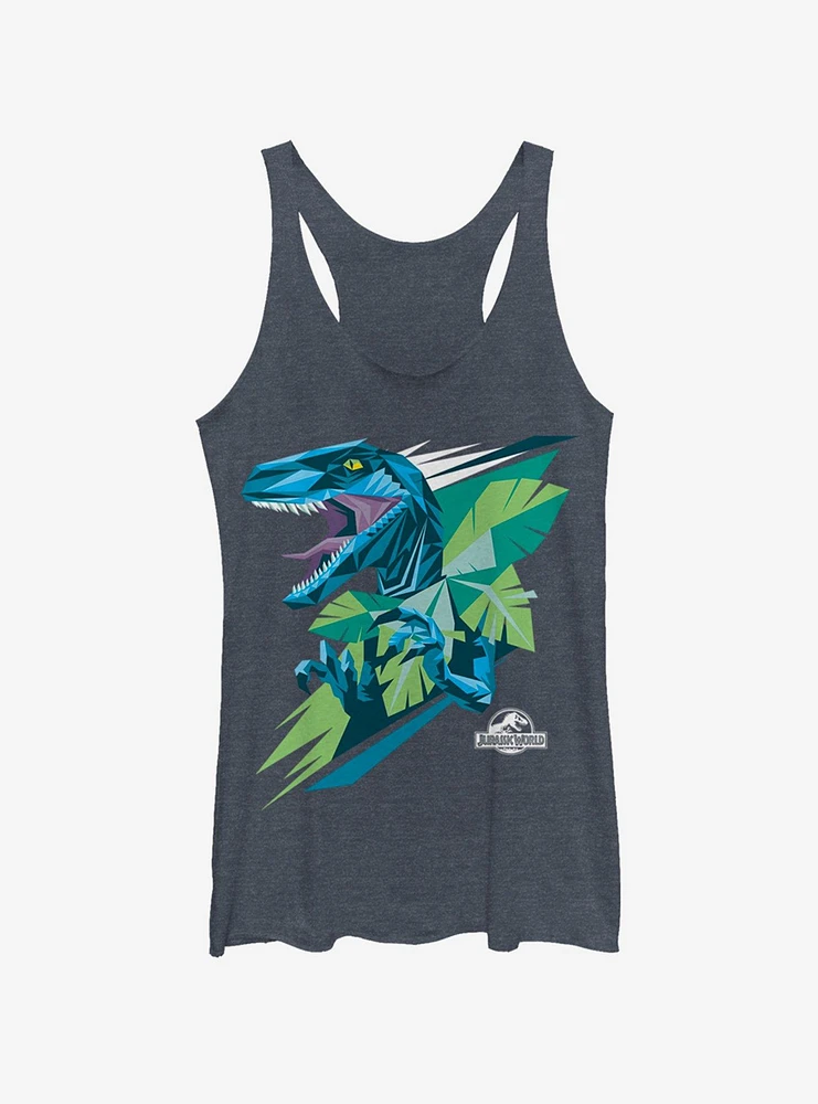Jurassic Park Blue Dino Womens Tank Top