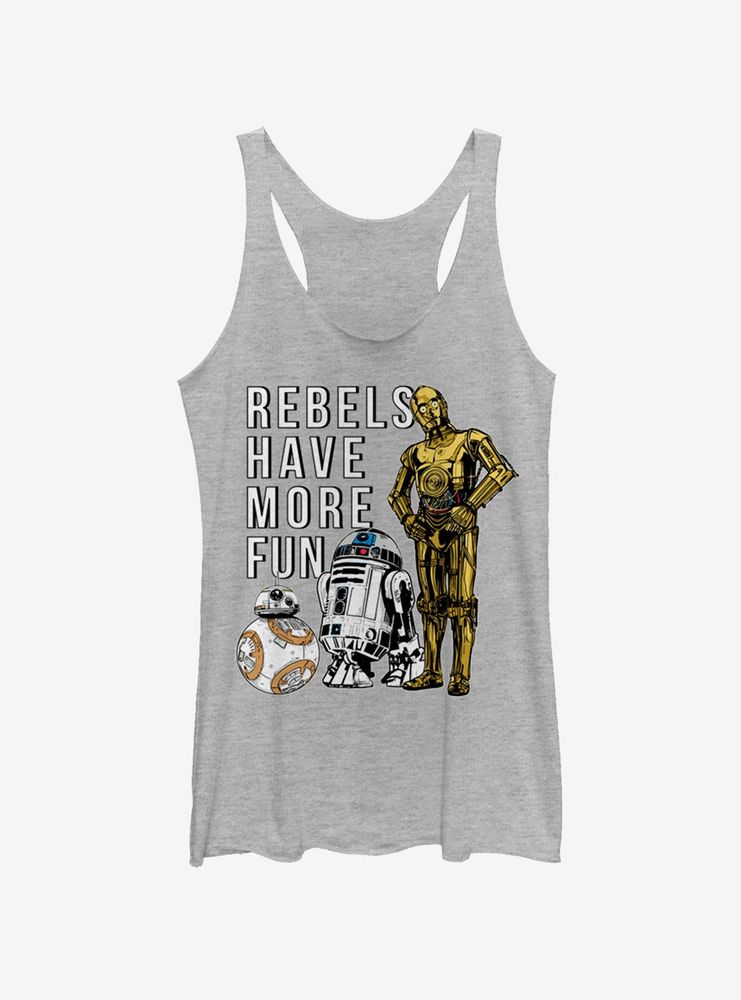 Star Wars The Last Jedi More Fun Womens Tank Top