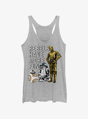 Star Wars The Last Jedi More Fun Womens Tank Top