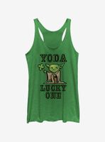 Star Wars Yoda So Lucky Womens Tank Top