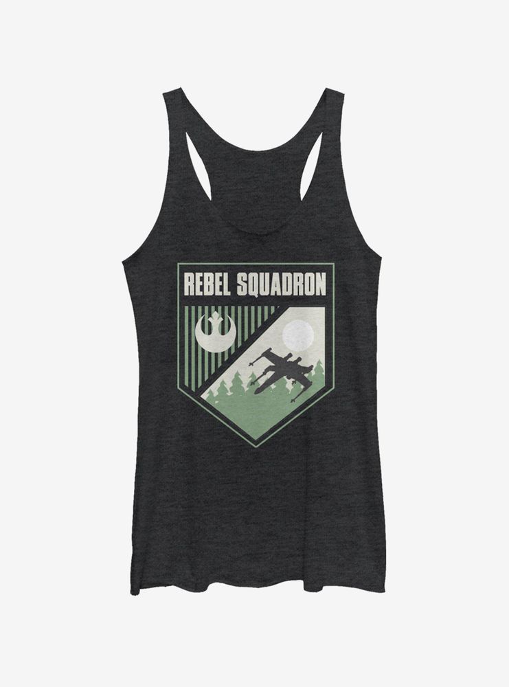 Star Wars Rebel Squad Shield Womens Tank Top