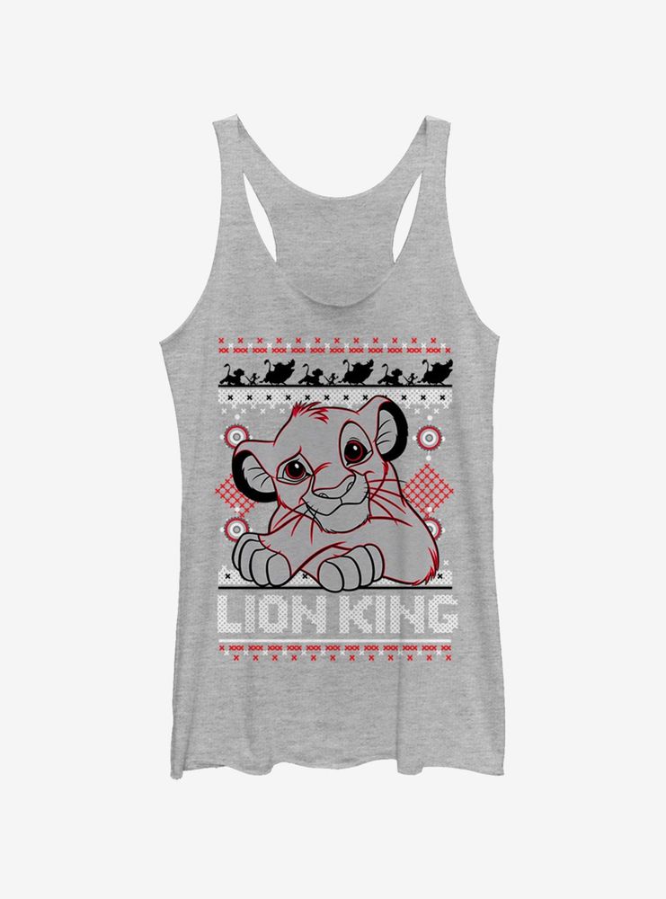 Disney The Lion King Simba Holiday Womens Tank Top