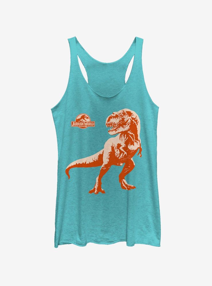 Jurassic Park Action Dino Womens Tank Top