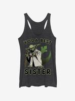 Star Wars Yoda Best Sister Womens Tank Top