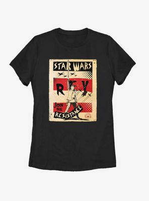 Star Wars The Last Jedi Raised Right Fist Womens T-Shirt