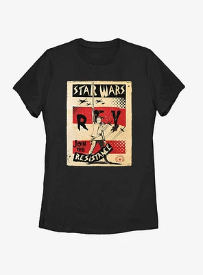 Star Wars The Last Jedi Raised Right Fist Womens T-Shirt