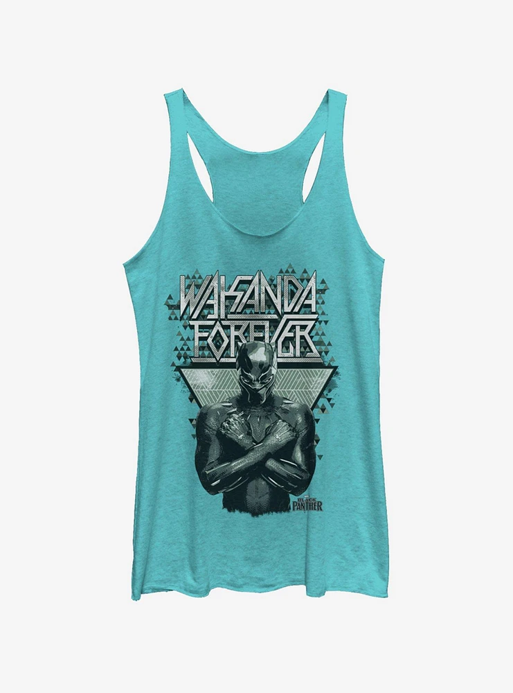 Marvel Black Panther Forever Pattern Womens Tank Top