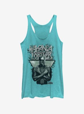 Marvel Black Panther Forever Pattern Womens Tank Top