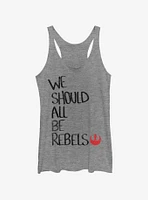 Star Wars Be Rebels Womens Tank Top