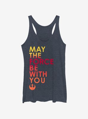 Star Wars May The Force Be With You Womens Tank Top