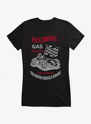 Busted Knuckle Garage Passmore Gas Racing Fuels Girls T-Shirt