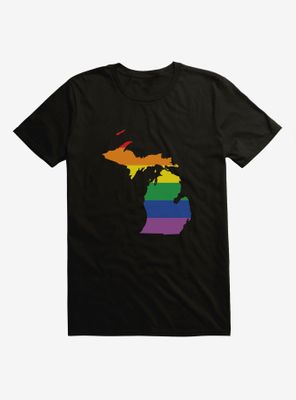 Pride State Flag Michigan T-Shirt