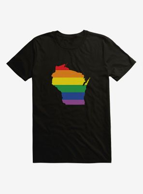 Pride State Flag Wisconsin T-Shirt