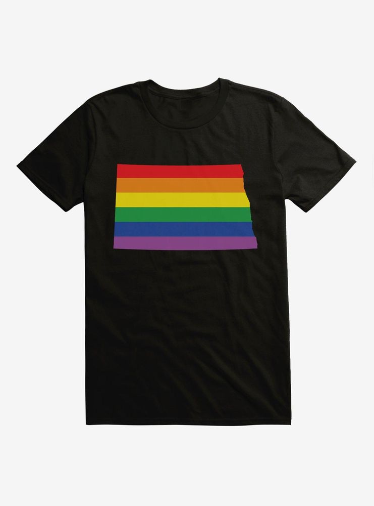 Pride State Flag North Dakota T-Shirt