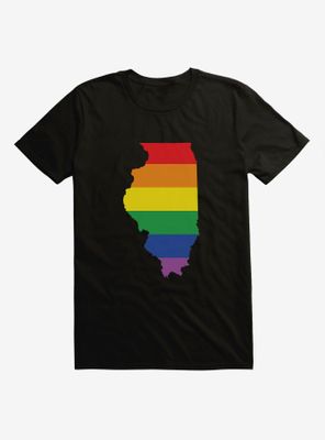 Pride State Flag Illinois T-Shirt