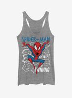 Marvel Spider-Man Spidey Doodle Thoughts Womens Tank Top