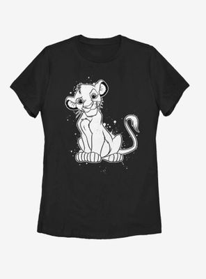 Disney The Lion King Simba Splatter Womens T-Shirt