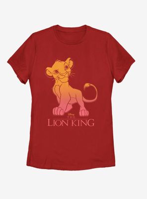 Disney The Lion King Simba Fade Womens T-Shirt