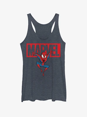 Marvel Spider-Man Brick Spidey Womens Tank Top